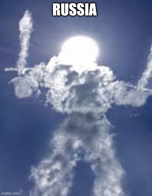 Dual-Wield Cloud armored sun | RUSSIA | image tagged in dual-wield cloud armored sun | made w/ Imgflip meme maker