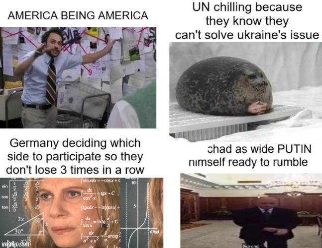 WW3 meme I took from Reddit :) | image tagged in funny memes,ww3,russia,usa,ukraine,copium | made w/ Imgflip meme maker