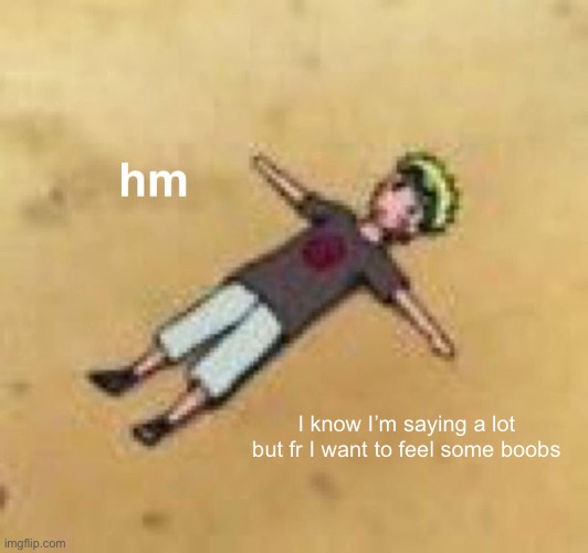 Naruto hm | I know I’m saying a lot but fr I want to feel some boobs | image tagged in naruto hm,anime | made w/ Imgflip meme maker