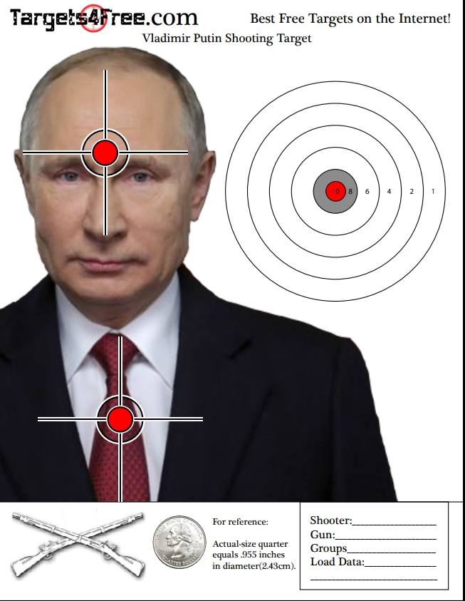 High Quality putin target Blank Meme Template