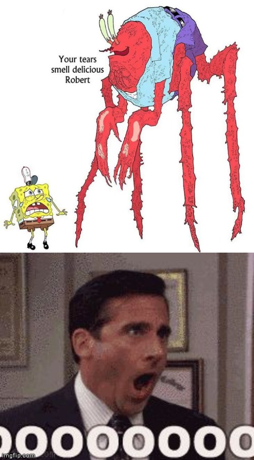 But why? Why would you do that? | image tagged in oh god no,but why why would you do that,spongebob,mr krabs,cursed image | made w/ Imgflip meme maker