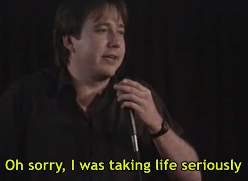 High Quality Bill Hicks - Taking Life Seriously Blank Meme Template