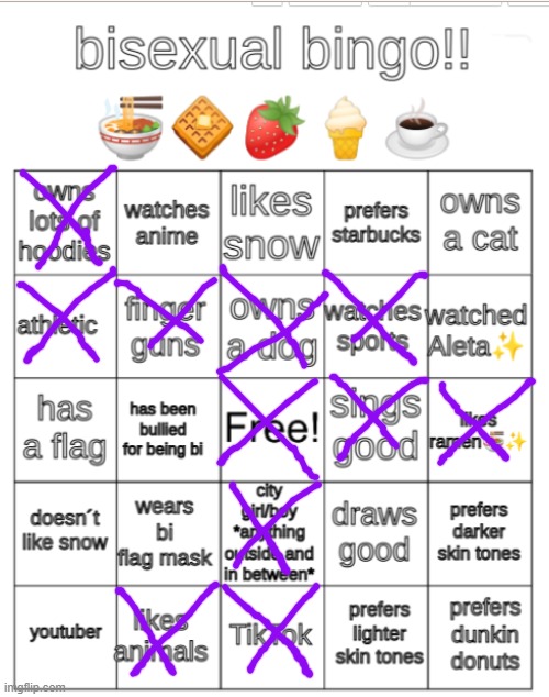 Bisexual Bingo | image tagged in bi bingo | made w/ Imgflip meme maker