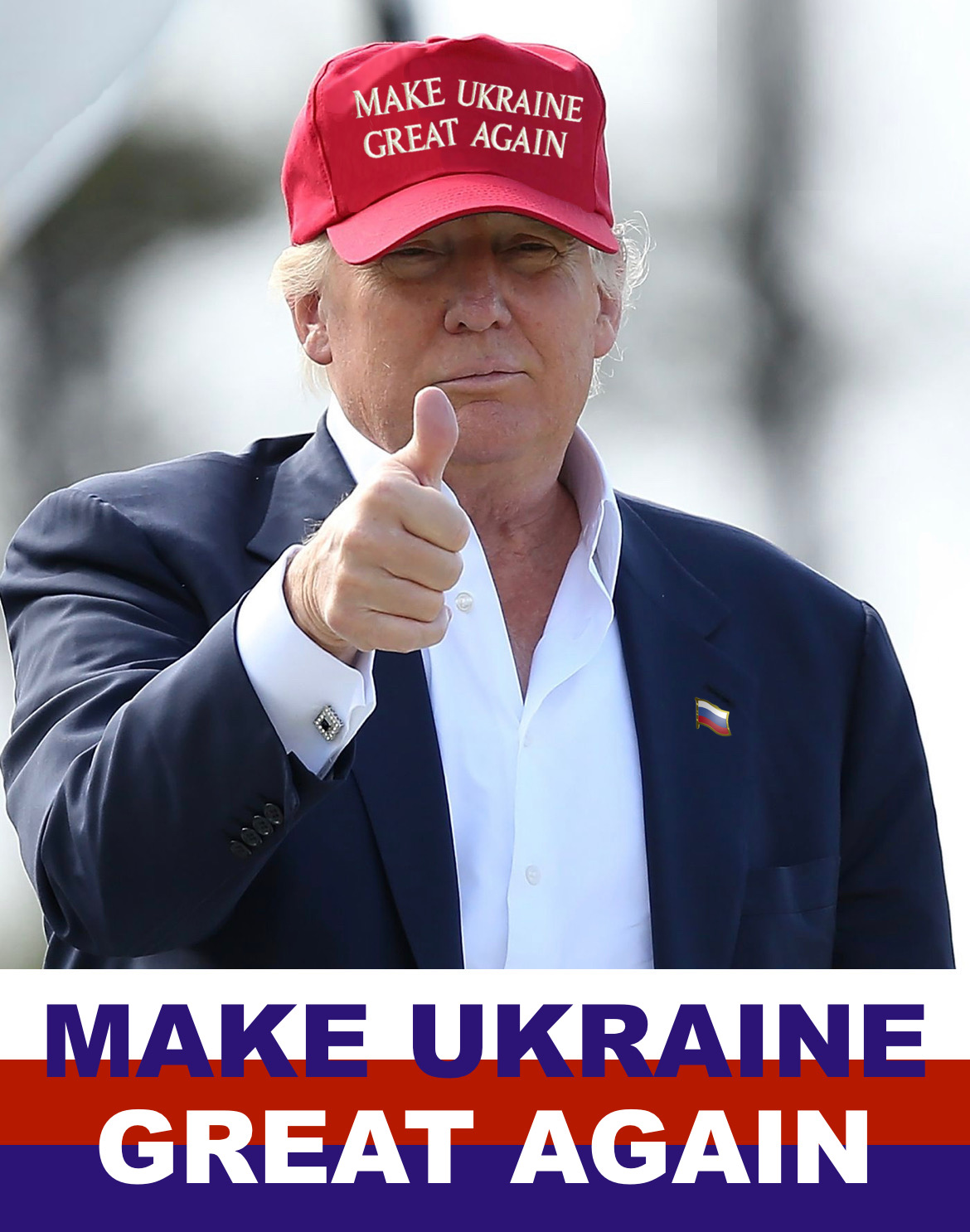 MAKE UKRAINE GREAT AGAIN TRUMP Blank Meme Template