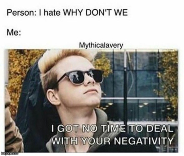 NO NEGATIVITY | made w/ Imgflip meme maker