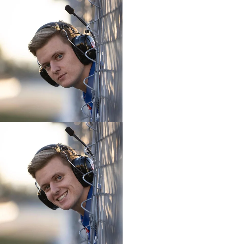 High Quality Mick Schumacher Blank Meme Template