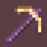 Golden pickaxe Blank Meme Template