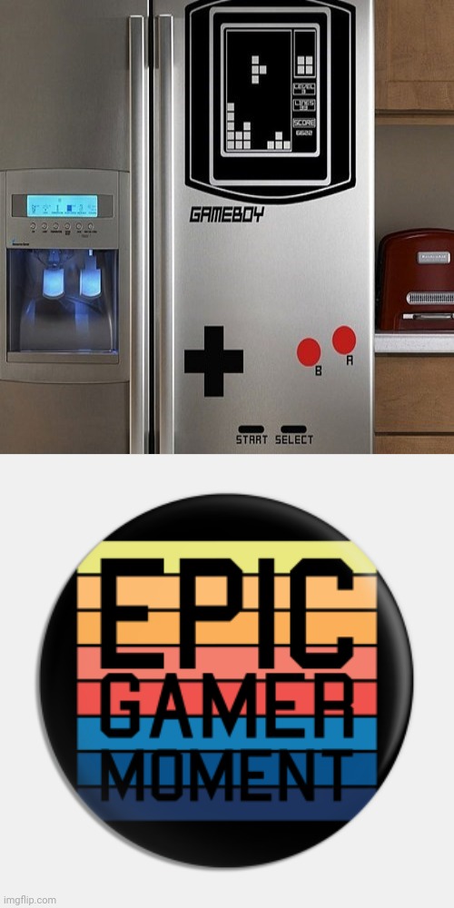 Game boy fridge | image tagged in epic gamer moment,gameboy,fridge,gaming,memes,meme | made w/ Imgflip meme maker