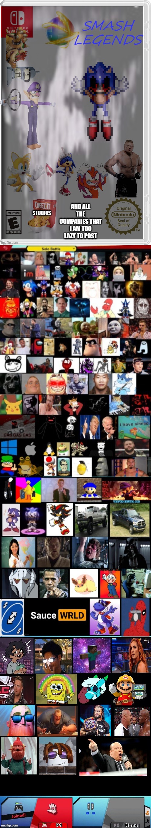 game cover and roster | made w/ Imgflip meme maker