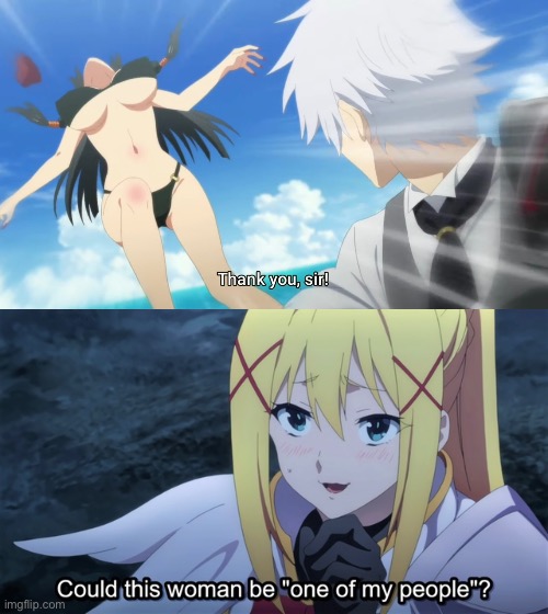 image tagged in konosuba,anime | made w/ Imgflip meme maker