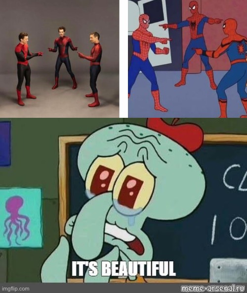 They did it! | image tagged in memes,marvel,3 spiderman pointing,no way home,nice | made w/ Imgflip meme maker