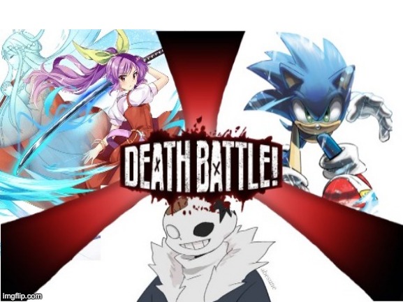 Watatsuki no Yorihime vs Archie Sonic vs Infected Sans | image tagged in touhou,sans undertale,sans,undertale,sonic the hedgehog,sonic | made w/ Imgflip meme maker