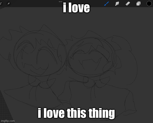 his name is spiral and i forgor about him but went back through som old drawings :) | i love; i love this thing | made w/ Imgflip meme maker