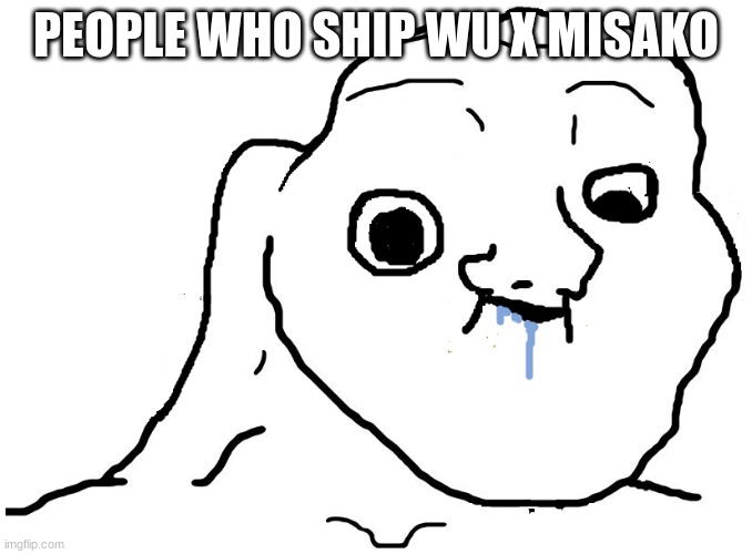 ITS GARMADON AND MISAKO, YOU IDIOTS, THEY HAVE A KID YA KNOW | PEOPLE WHO SHIP WU X MISAKO | image tagged in brainlet stupid,lloyd | made w/ Imgflip meme maker