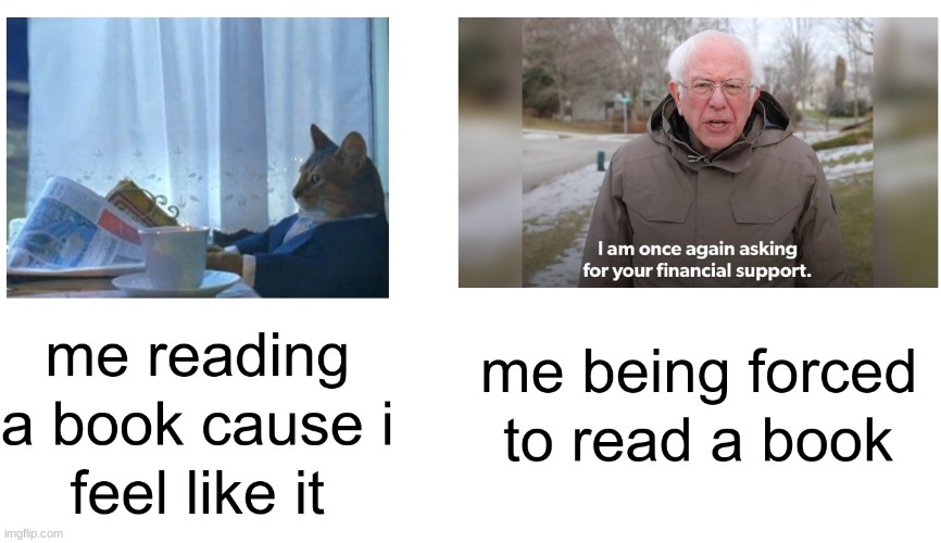 books in a nutshell | image tagged in books,school,bad,truth,studies | made w/ Imgflip meme maker