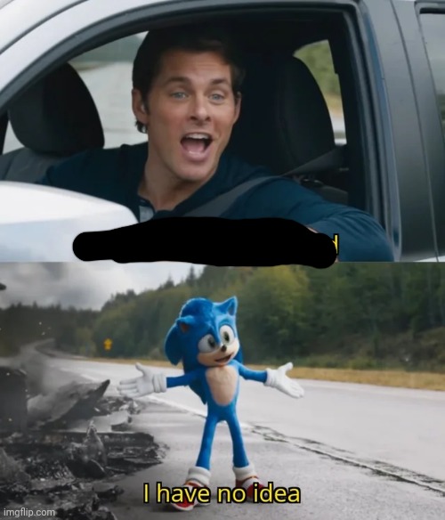Sonic I have no idea | image tagged in sonic i have no idea | made w/ Imgflip meme maker