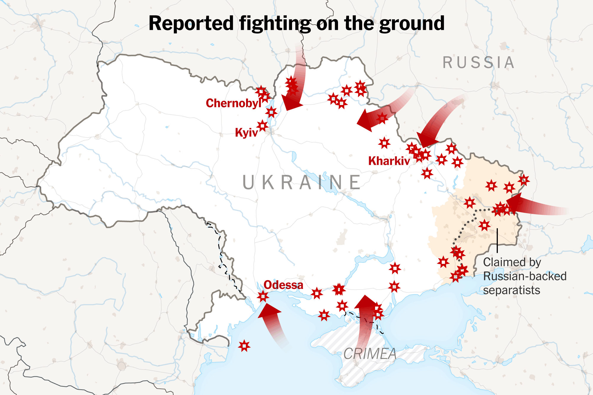 Ukraine with Russian Forces Invading Blank Meme Template