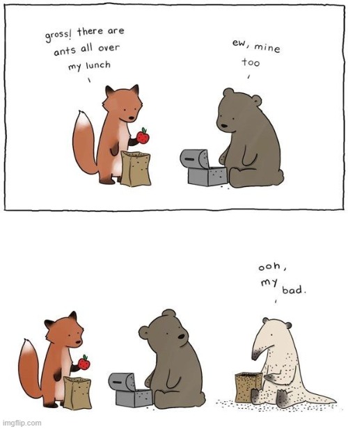 Anteaters | image tagged in comics,animals | made w/ Imgflip meme maker