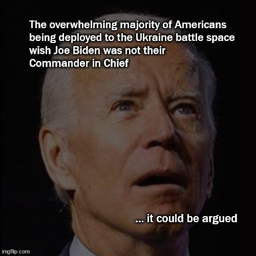 Biden as Commander in Chief | image tagged in ukraine,biden | made w/ Imgflip meme maker