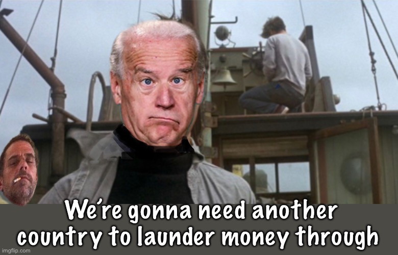Duh Dumb. Duh Dumb | We’re gonna need another country to launder money through | image tagged in politics lol,memes,joe biden,government,derp | made w/ Imgflip meme maker