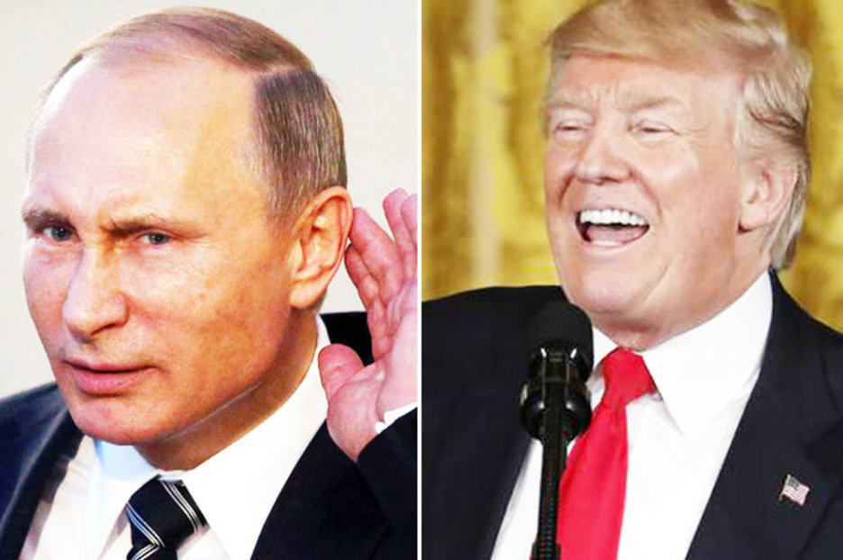 Trump shouts "We Love You" at Putin Blank Meme Template