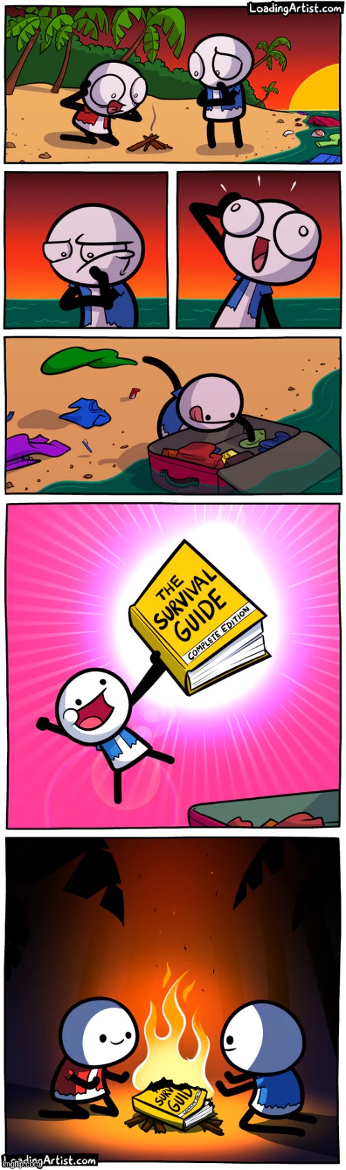 Survival Skills | image tagged in comics | made w/ Imgflip meme maker