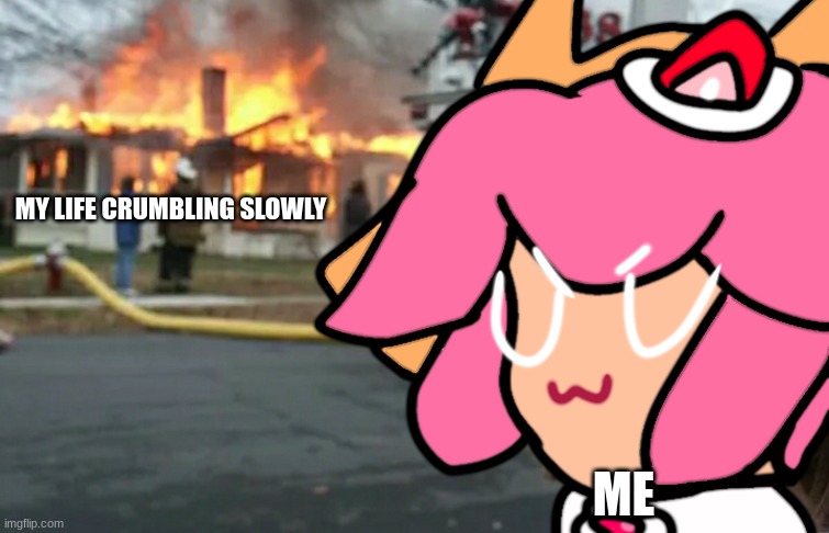 :') | MY LIFE CRUMBLING SLOWLY; ME | image tagged in crk,dark humor,cookie run | made w/ Imgflip meme maker