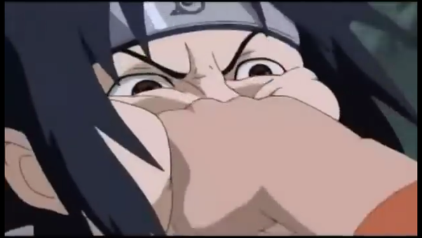 High Quality Naruto Punch Sasuke Blank Meme Template