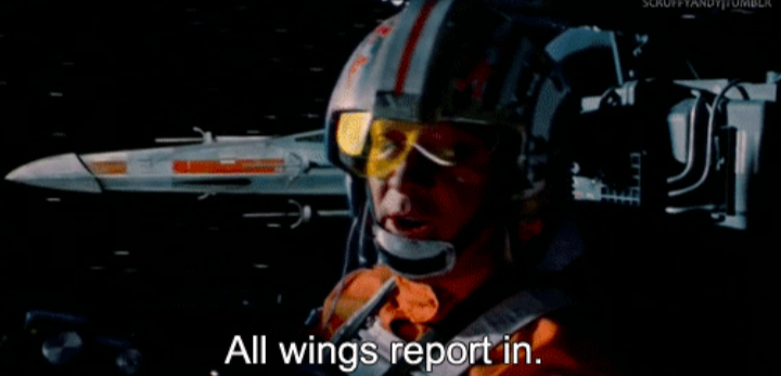 All Wings Report In Blank Meme Template