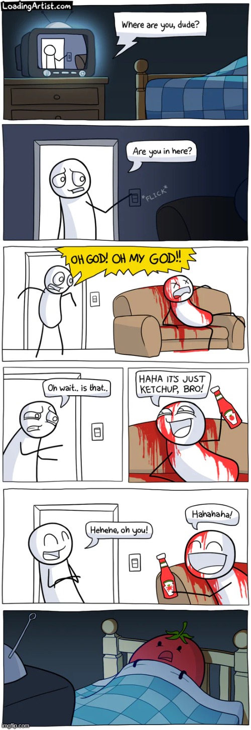 Horror Movie | image tagged in comics | made w/ Imgflip meme maker