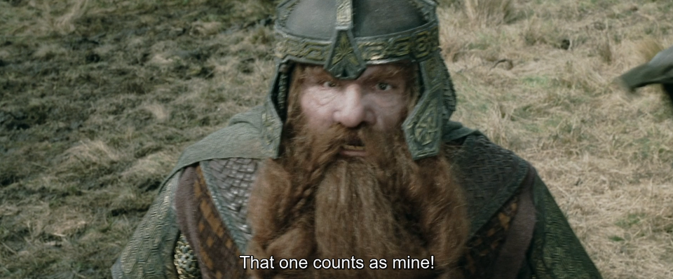 High Quality lord of the rings that one counts as mine Blank Meme Template