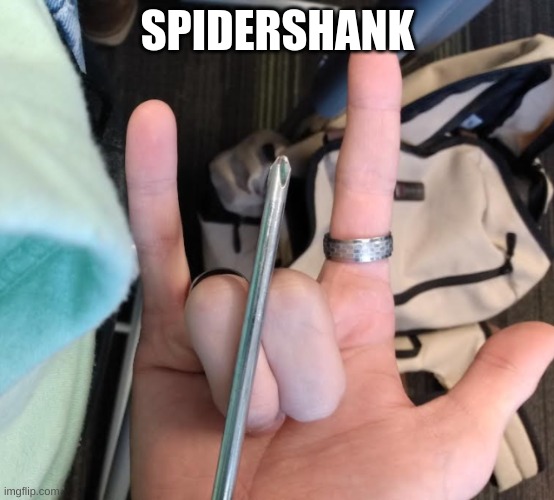 im a shanker not a wanker | SPIDERSHANK | image tagged in shank,fun | made w/ Imgflip meme maker