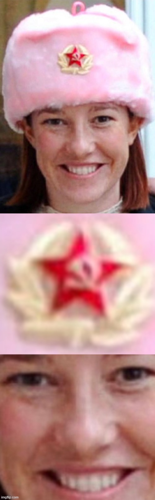 Reminder that Jen Psaki in a dyed in the wool communist sympathiser that wears Soviet regalia | image tagged in jen psaki,white house,joe biden,communism,democrats,nope definitely no communists here | made w/ Imgflip meme maker