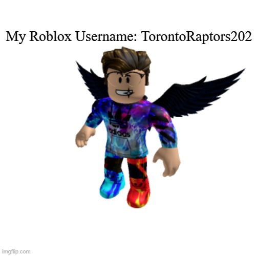 Roblox Avatar Review! |  My Roblox Username: TorontoRaptors202 | image tagged in blank white template | made w/ Imgflip meme maker