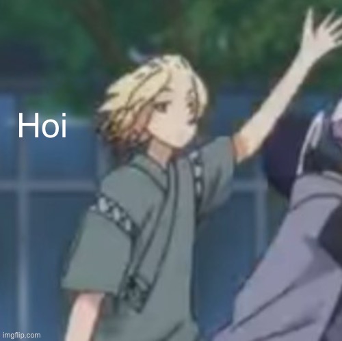 Mikey on a bike waving | Hoi | image tagged in mikey on a bike waving | made w/ Imgflip meme maker