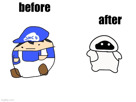 Blank White Template | before after | image tagged in blank white template | made w/ Imgflip meme maker