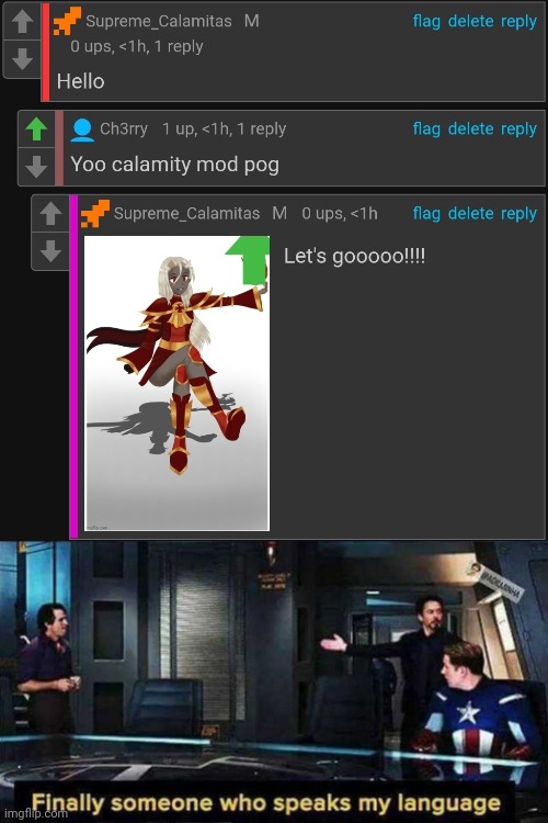 Man, Ch3rry is cool already | image tagged in finally someone who speaks my language | made w/ Imgflip meme maker