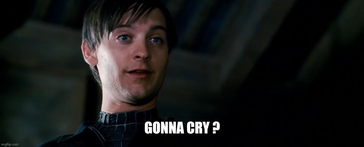 Gonna Cry | GONNA CRY ? | image tagged in gonna cry | made w/ Imgflip meme maker
