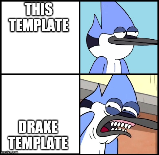bruh | THIS TEMPLATE; DRAKE TEMPLATE | image tagged in mordecai disgusted,bruh moment,bruh,oh wow are you actually reading these tags,stop reading the tags | made w/ Imgflip meme maker