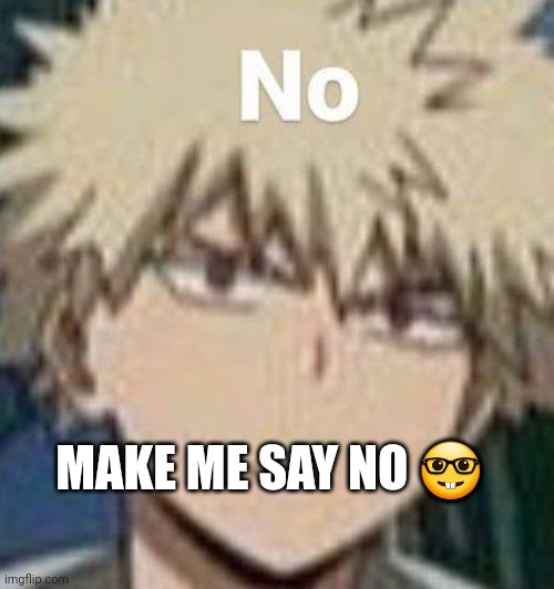 I saw other people do it. | MAKE ME SAY NO 🤓 | image tagged in e | made w/ Imgflip meme maker
