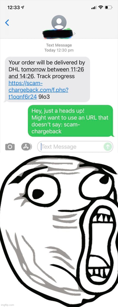 Imagine getting this | image tagged in funny,memes,stupid scammer,lol guy | made w/ Imgflip meme maker