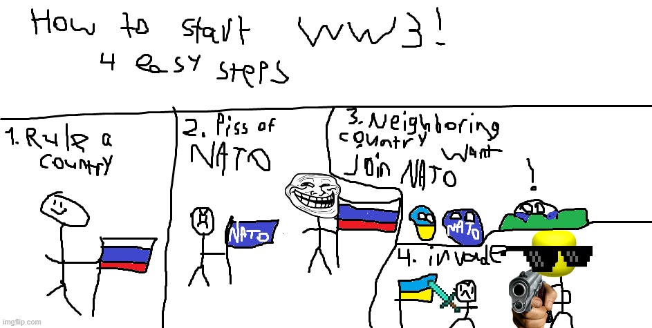 simple tutorial | image tagged in howtobaic,ww3,troll,history | made w/ Imgflip meme maker