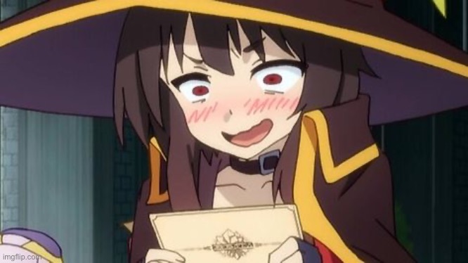 Megumin | image tagged in megumin,anime,konosuba | made w/ Imgflip meme maker