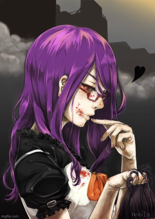 Been thinking to let kenji simp over Eto and take Rize instead | made w/ Imgflip meme maker