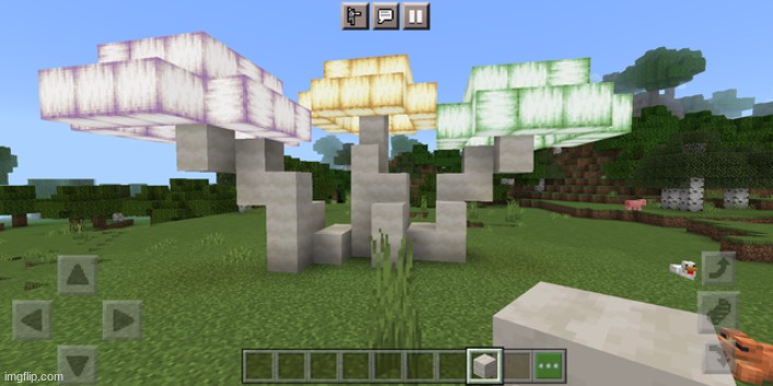 Mushroom trees | image tagged in minecraft,video games,gaming | made w/ Imgflip meme maker