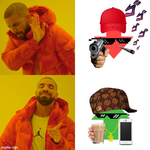 Down Arrow and Up Arrow be like | image tagged in memes,drake hotline bling,downvote,upvote,sunglasses,hats | made w/ Imgflip meme maker
