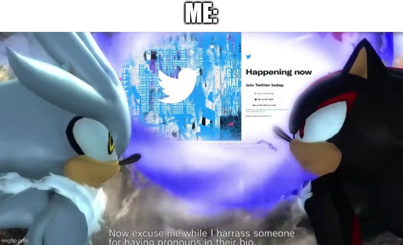 Me: | ME: | image tagged in shadow the hedgehog | made w/ Imgflip meme maker