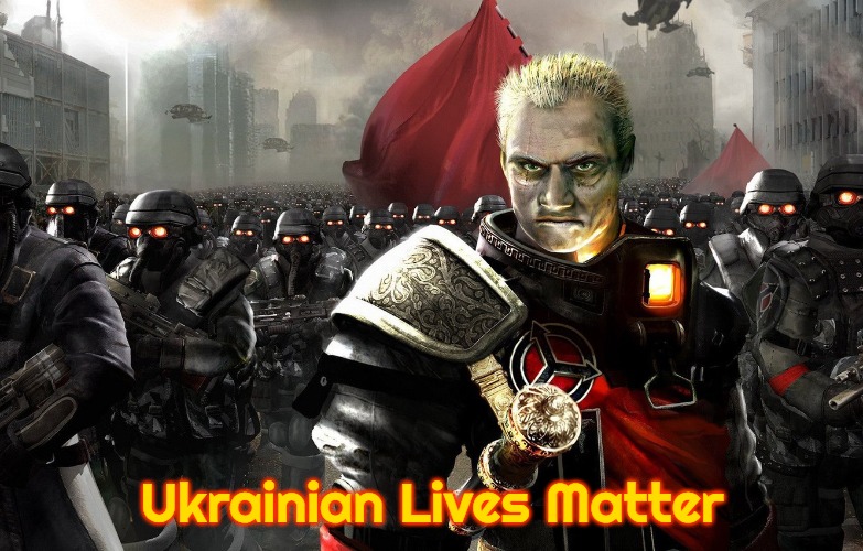 Helghast Army | Ukrainian Lives Matter | image tagged in helghast army,ukrainian lives matter | made w/ Imgflip meme maker