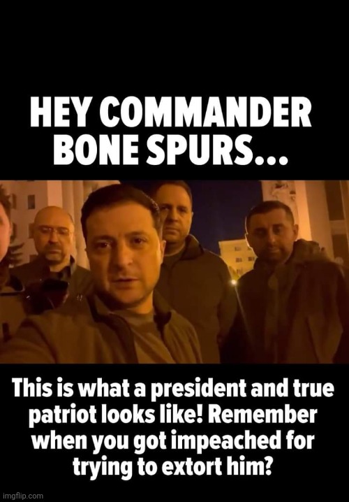 Comadare bone spurs | image tagged in trump,conservative,republican,russia,ukraine,conservative hypocrisy | made w/ Imgflip meme maker