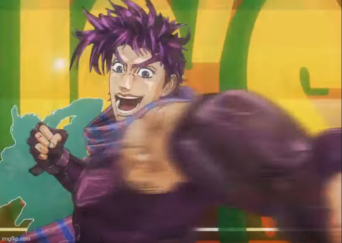 Joseph Joestar punch | image tagged in joseph joestar punch | made w/ Imgflip meme maker